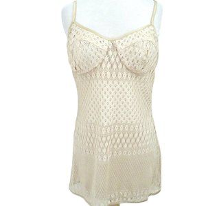 Rosalind Adams x LA GARCONNE mesh lace slip